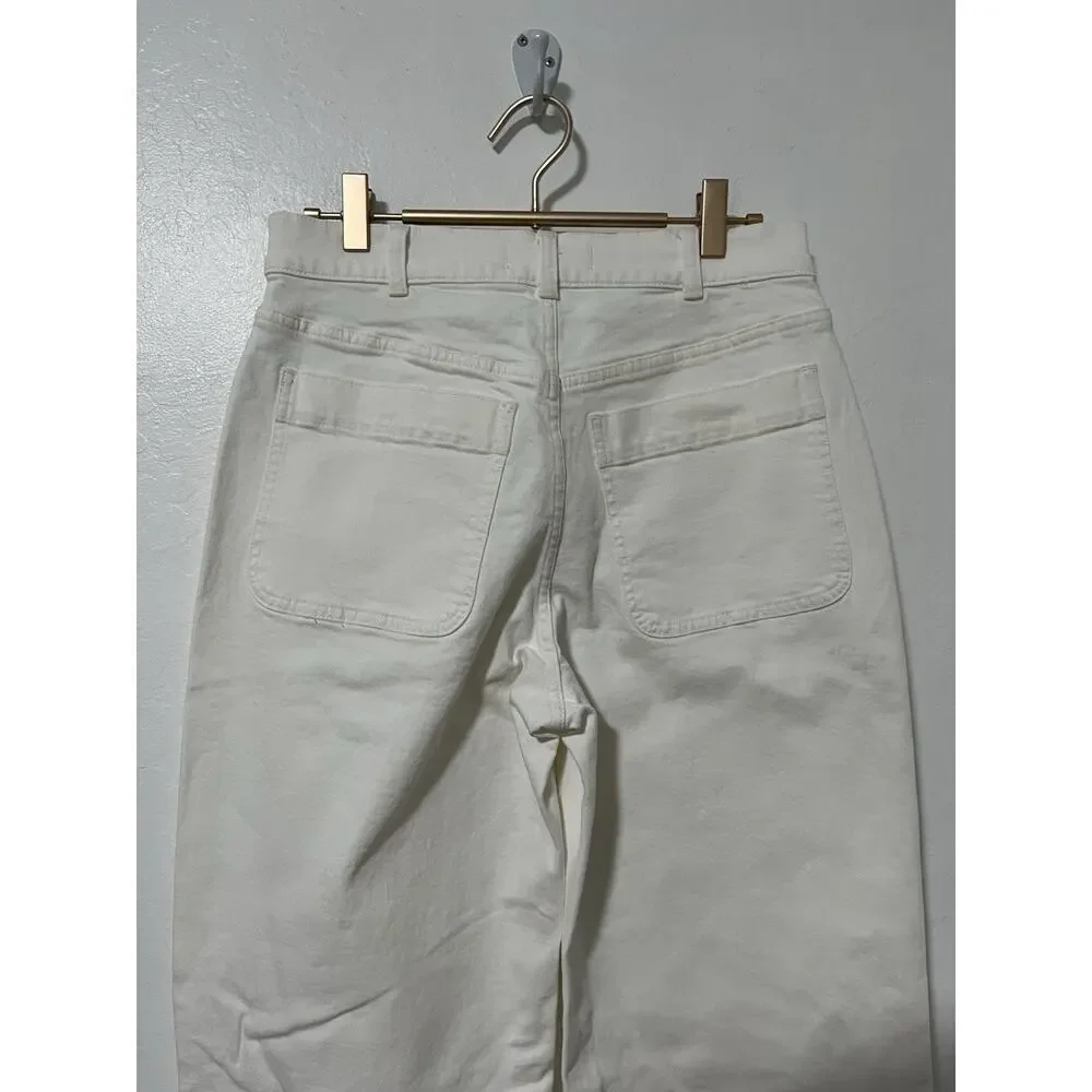 Madewell‎ Womens Perfect Vintage Wide Leg Jeans Size 27 Cream White Preppy NWT - Picture 4 of 8